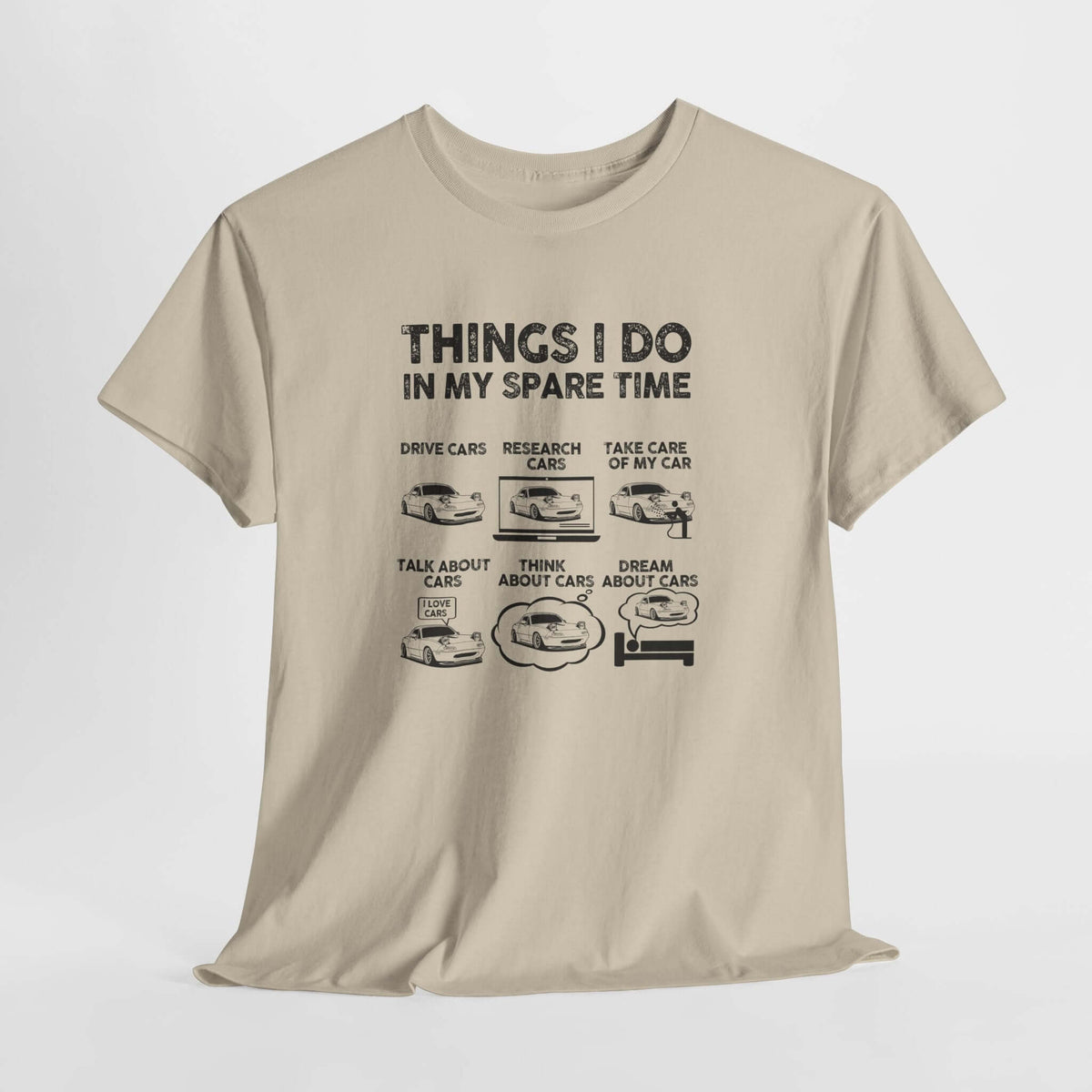 Things I Do in My Spare Time car t-shirt - car guy gift tee
