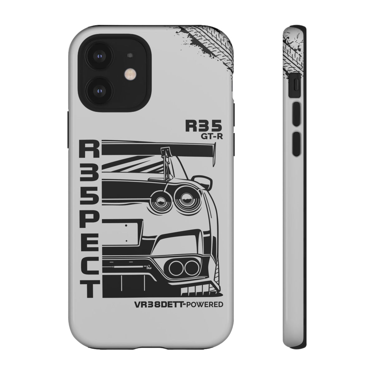 JDM Front View Tough Phone Case - iPhone 12, glossy, front and side view
