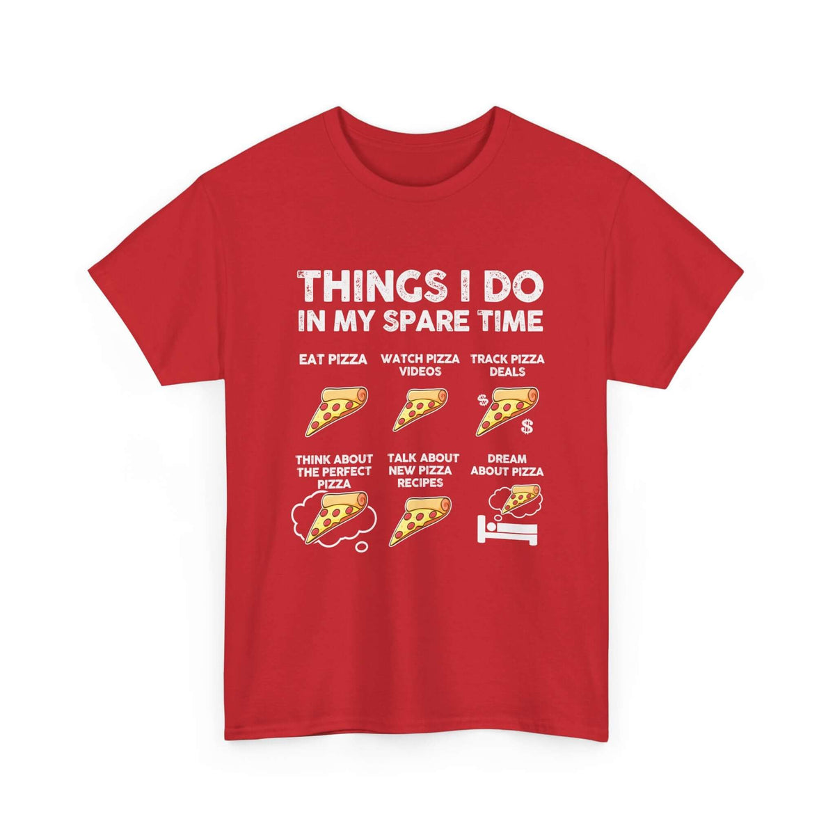 Pizza lover shirt - funny things I do in spare time gift tee
