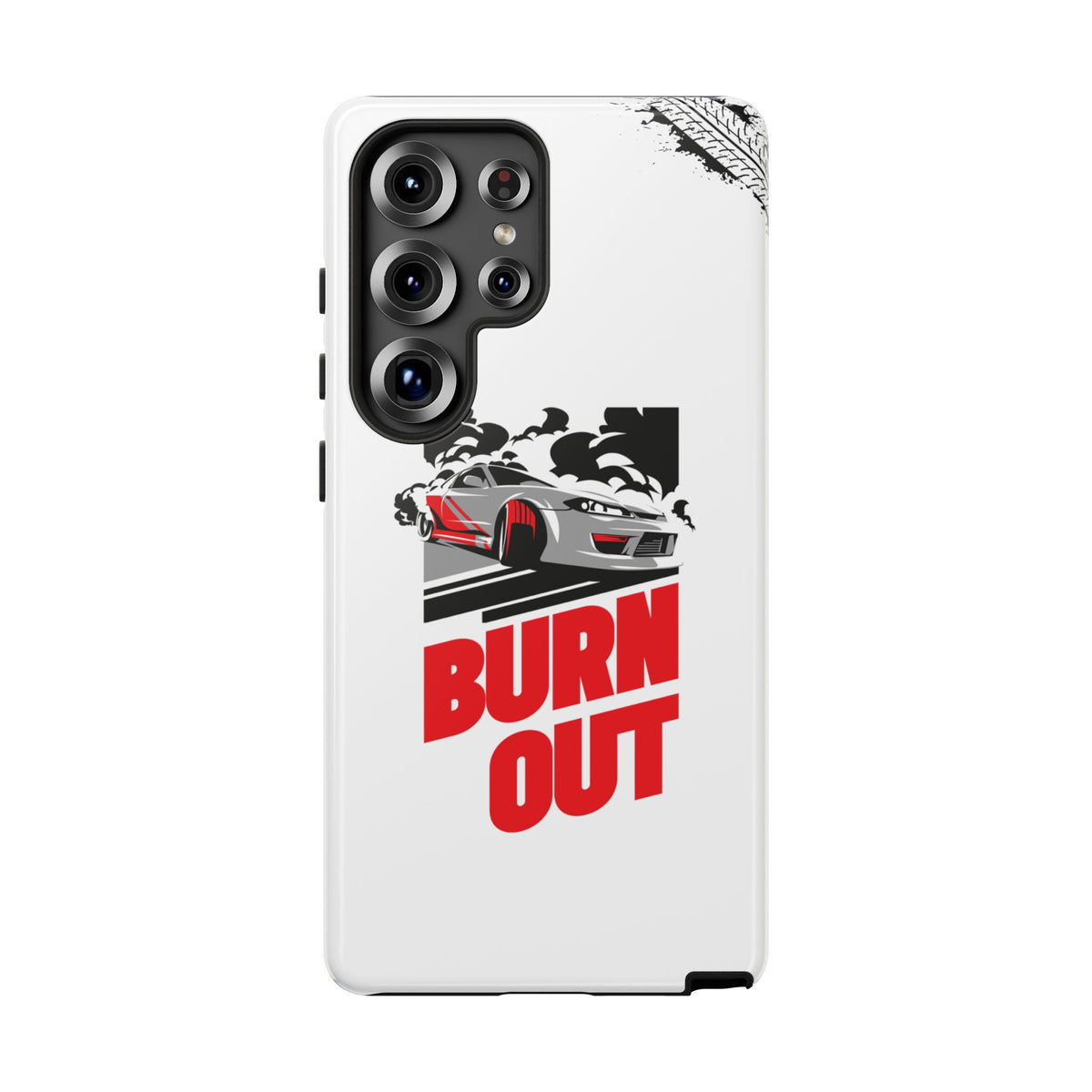 JDM Burnout Tough Car Phone Case - Samsung Galaxy S25 Ultra, glossy, front view