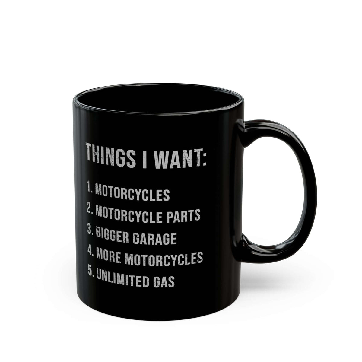Things I Want Coffee Mug mug design - petrolhead gift