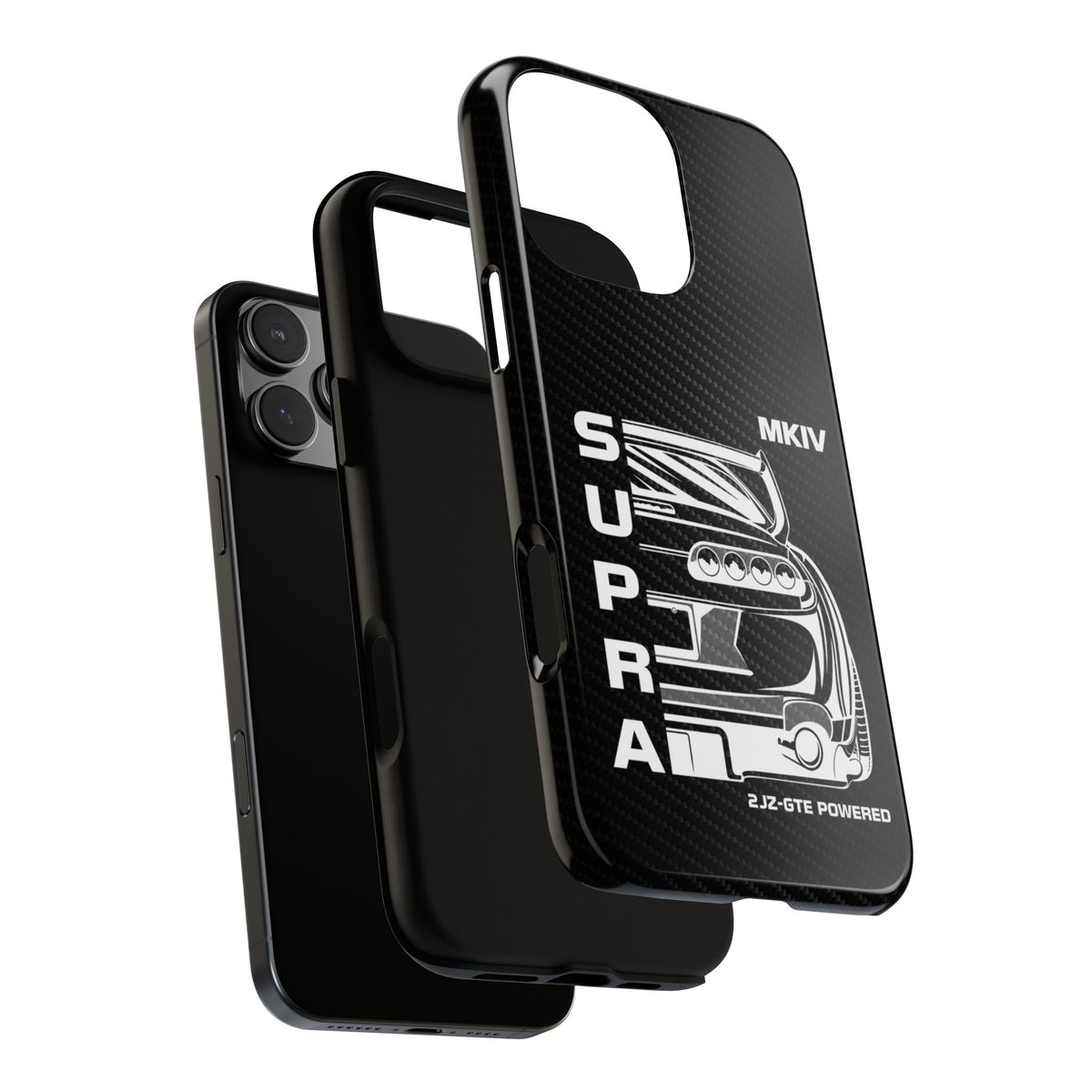 JDM Back View Tough Phone Case - iPhone 16 Pro Max, glossy, dual-layer protection