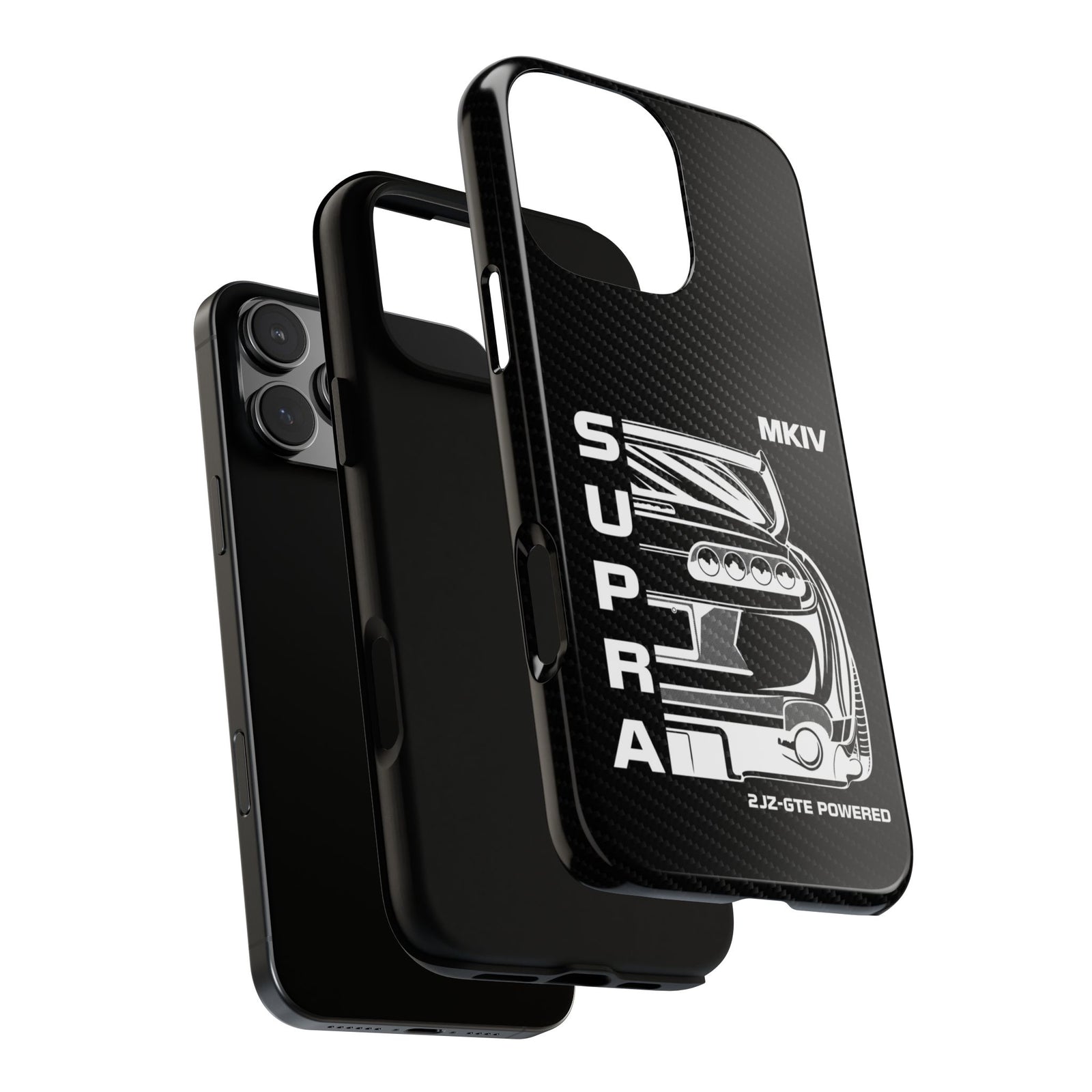 JDM Back View Tough Phone Case - iPhone 16 Pro Max, glossy, dual-layer protection
