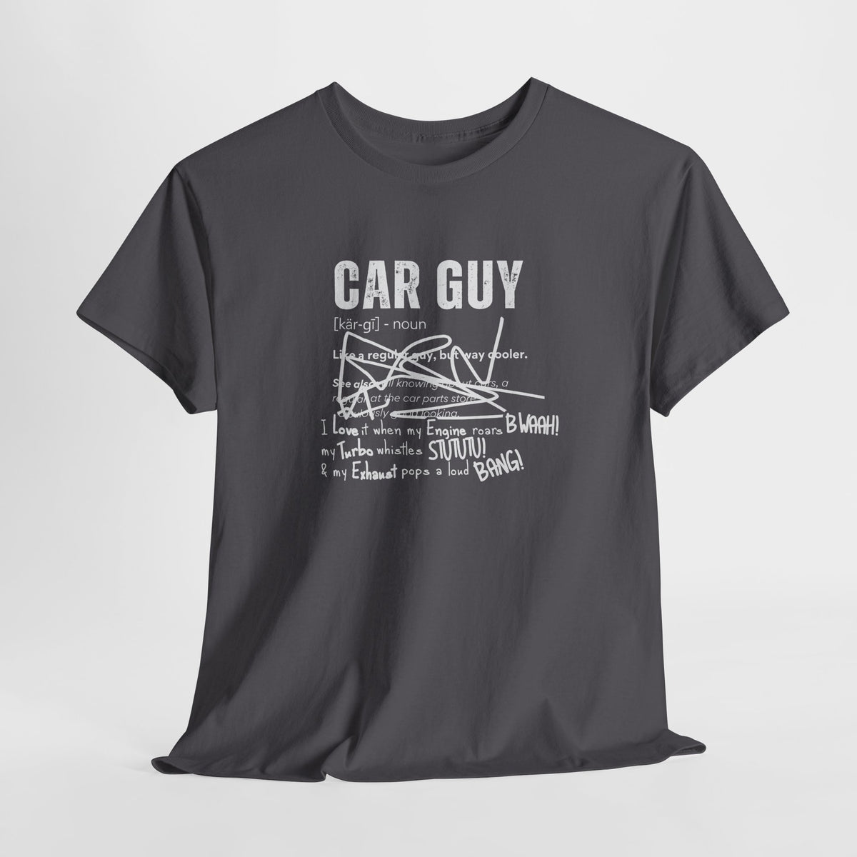 Car Guy Definition T-Shirt – Funny Cotton Car Enthusiast Tee