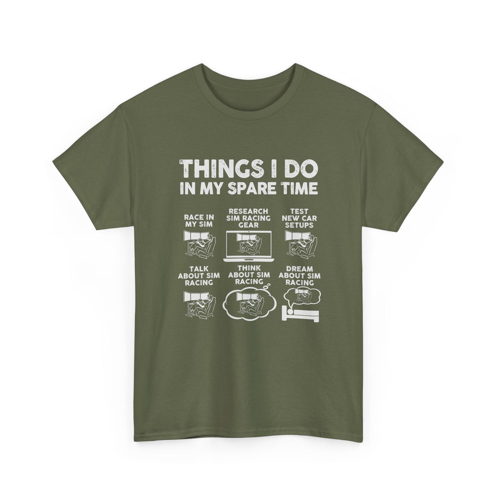 Things I Do In My Spare Time SIM Racing T-Shirt | Sim Racer Gift