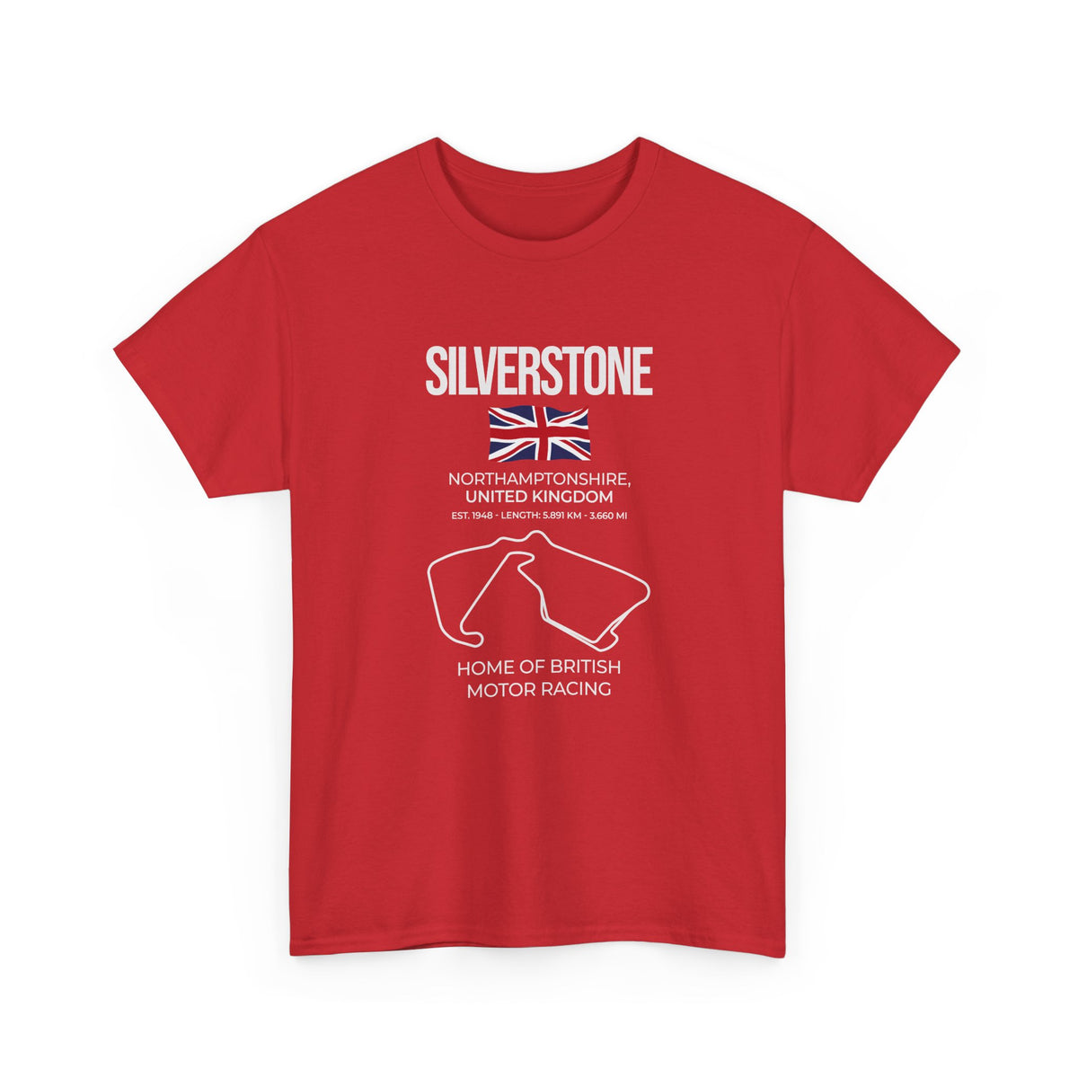 Silverstone Race Track T-Shirt | British Grand Prix Circuit Motorsport Tee