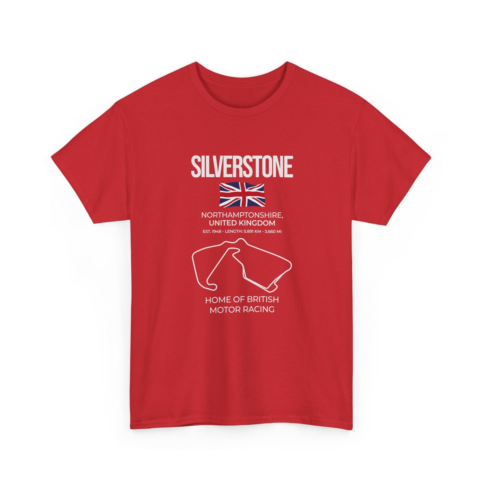Silverstone Race Track T-Shirt | British Grand Prix Circuit Motorsport Tee