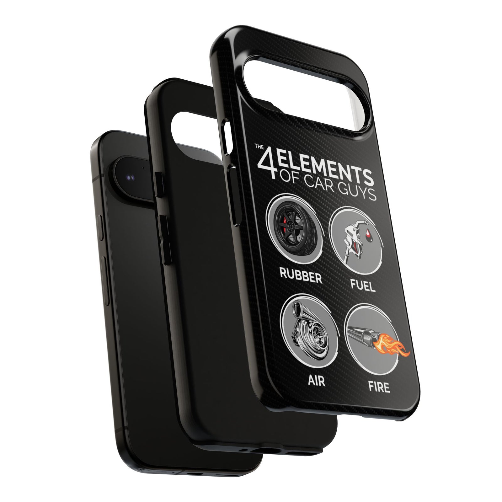 The 4 Elements of Car Guys Tough Phone Case | Funny Car Lover Gift