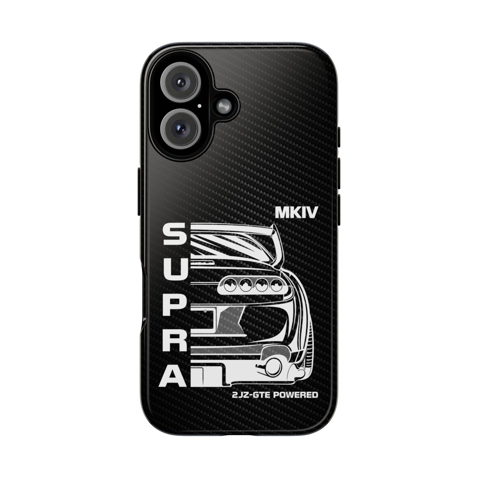JDM Back View Tough Phone Case - iPhone 16, glossy, front view