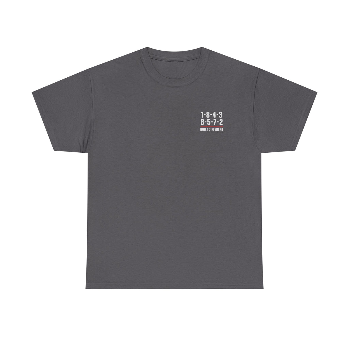 Built Different V8 Firing Order T-Shirt on model