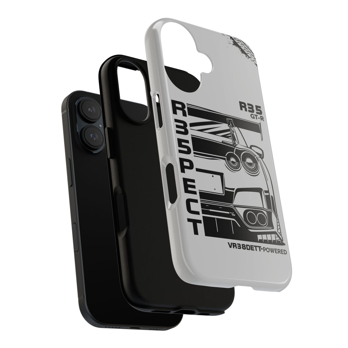 JDM Front View Tough Phone Case - Samsung Galaxy S23 Plus, glossy, side view
