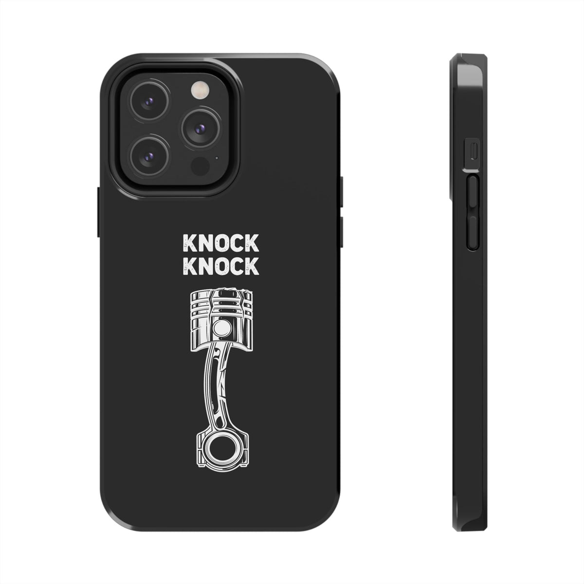 Knock Knock Broken Piston Phone Case t-shirt variant - automotive enthusiast gift