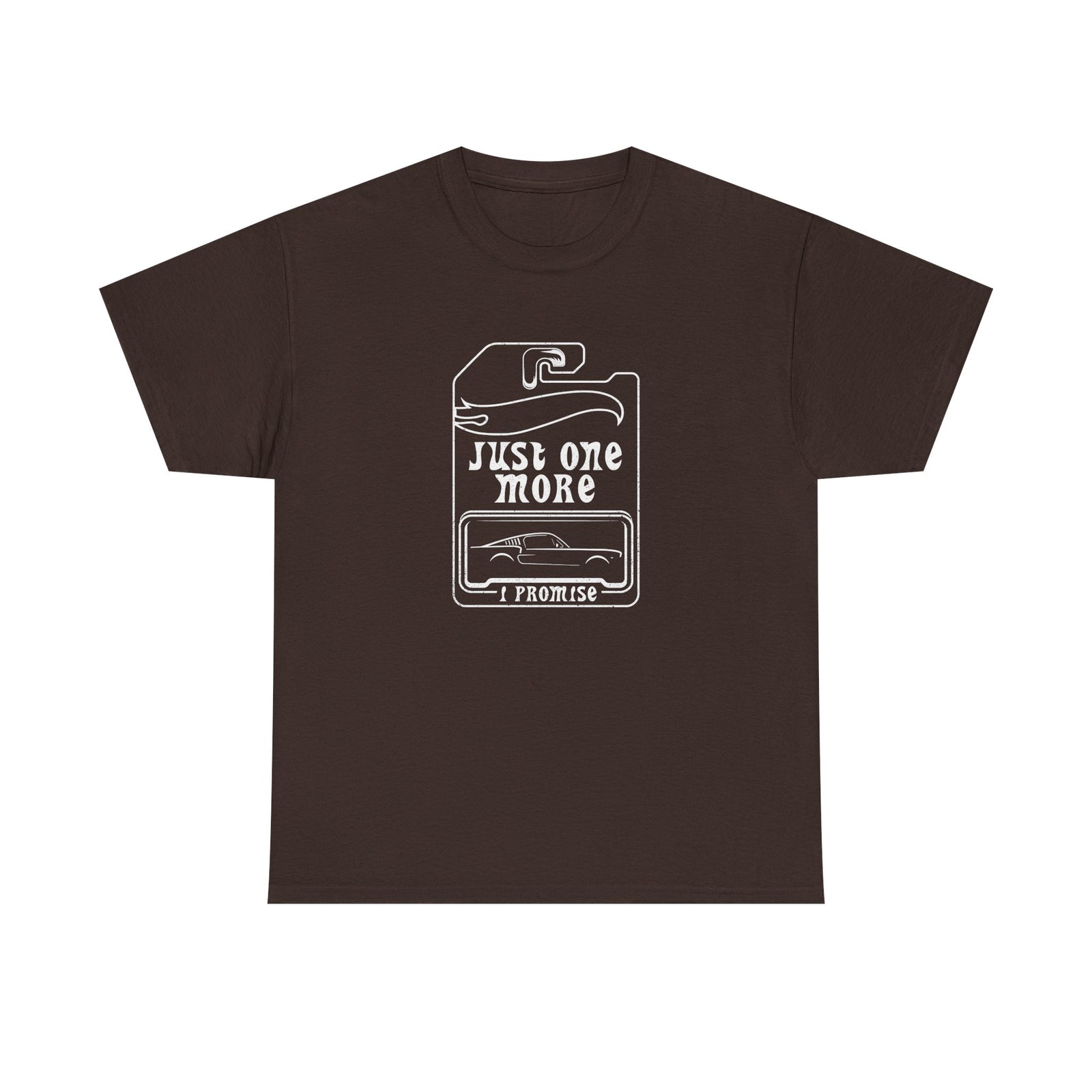 Just One More Car Part T-Shirt featuring a humorous design for car enthusiasts.