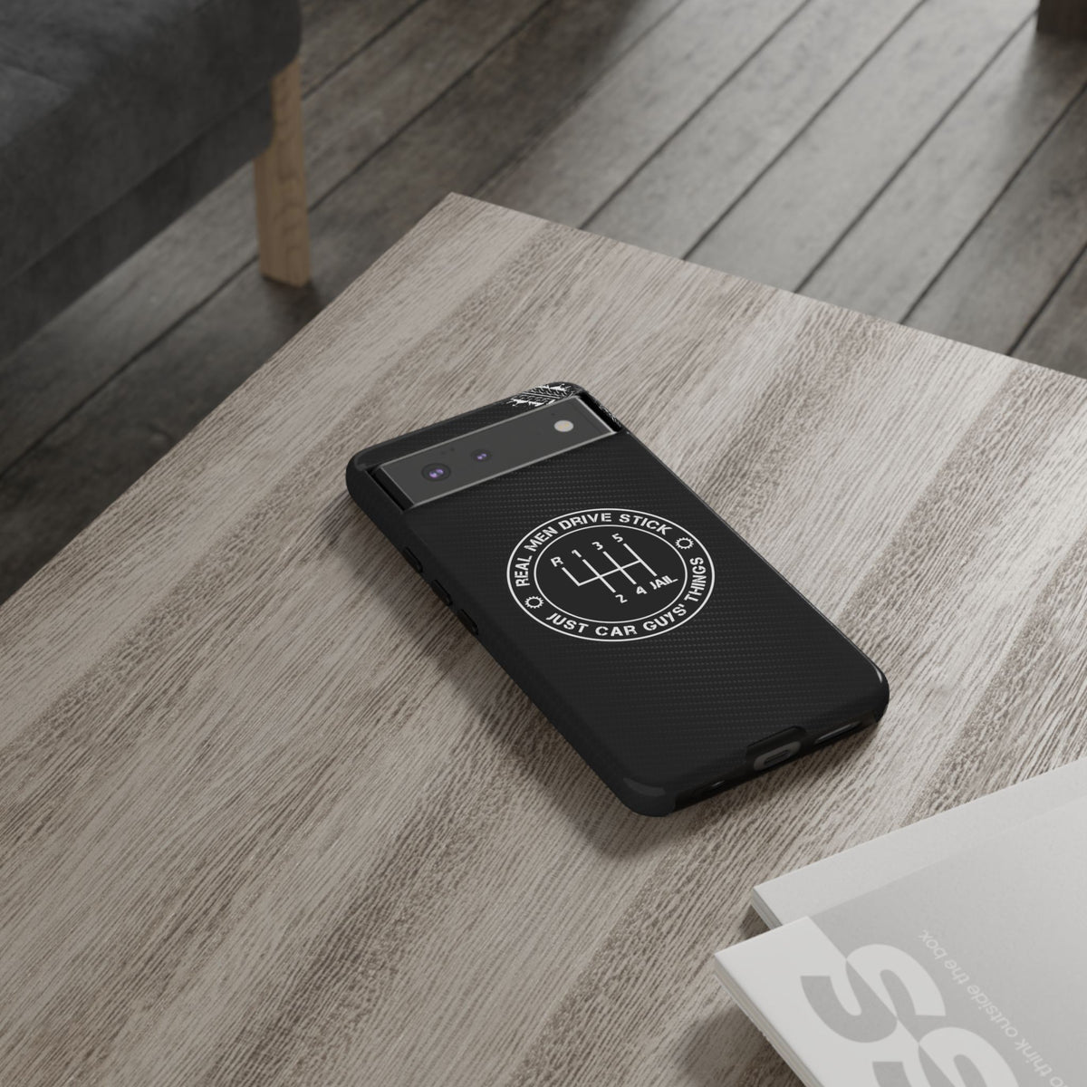 Real Men Drive Stick Manual Transmission Tough Phone Case | Car Guy Gift