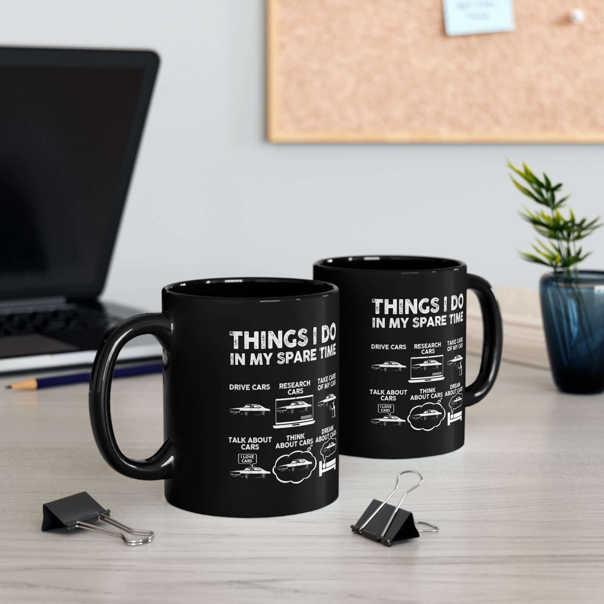 Things I Do in My Spare Time Muscle Car Mug funny mug - automotive enthusiast gift