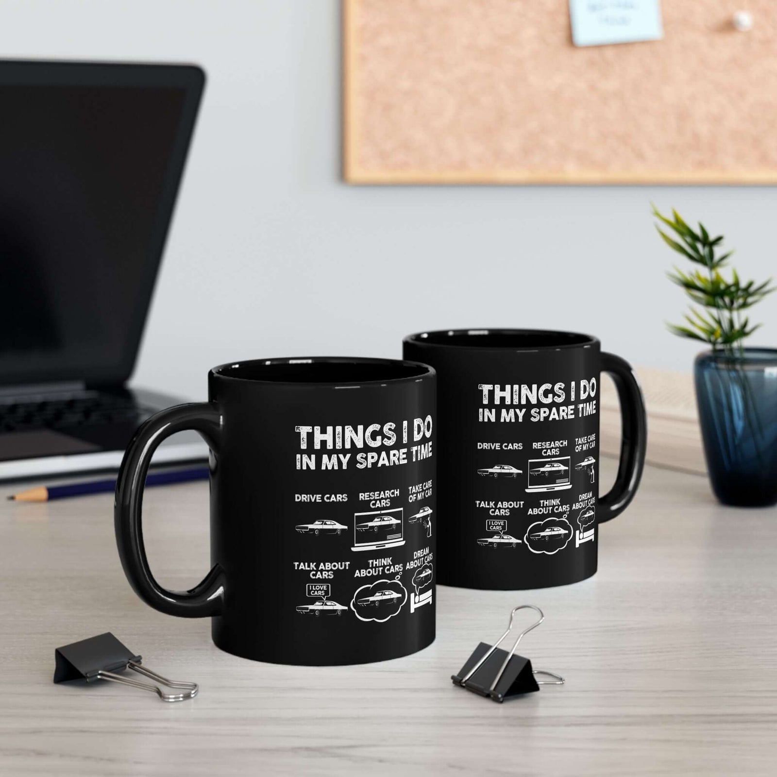 Things I Do in My Spare Time Muscle Car Mug funny mug - automotive enthusiast gift