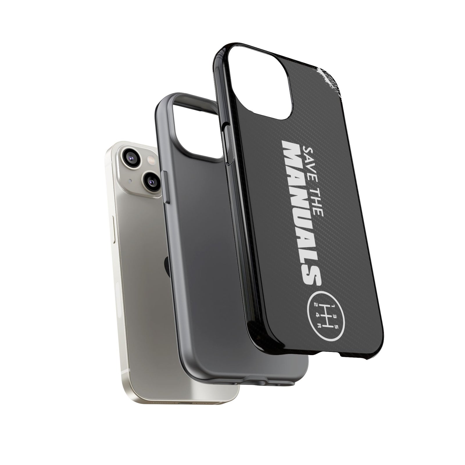 Save The Manuals Tough Phone Case | Manual Transmission Car Guy Gift