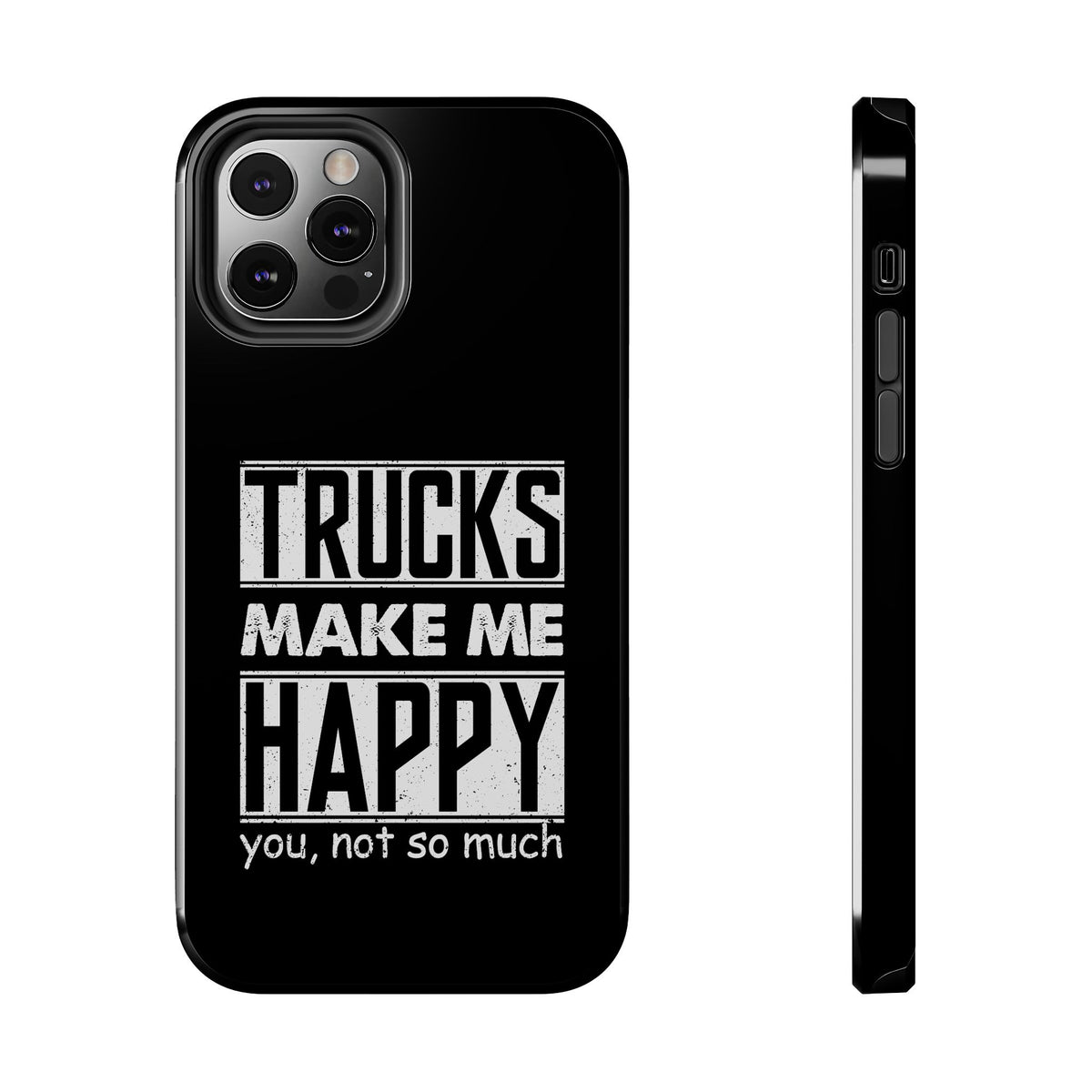Trucks Make Me Happy Phone Case shirt color variant - car guy gift