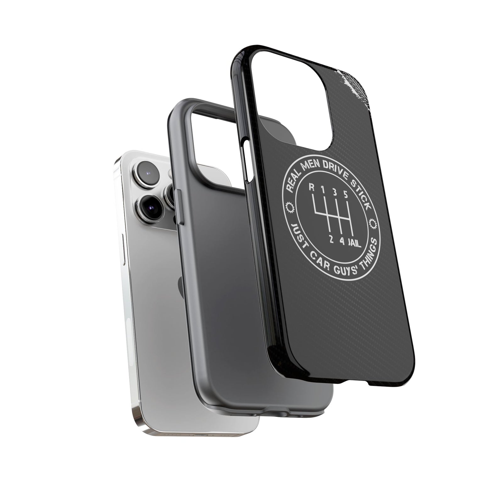 Real Men Drive Stick Manual Transmission Tough Phone Case | Car Guy Gift