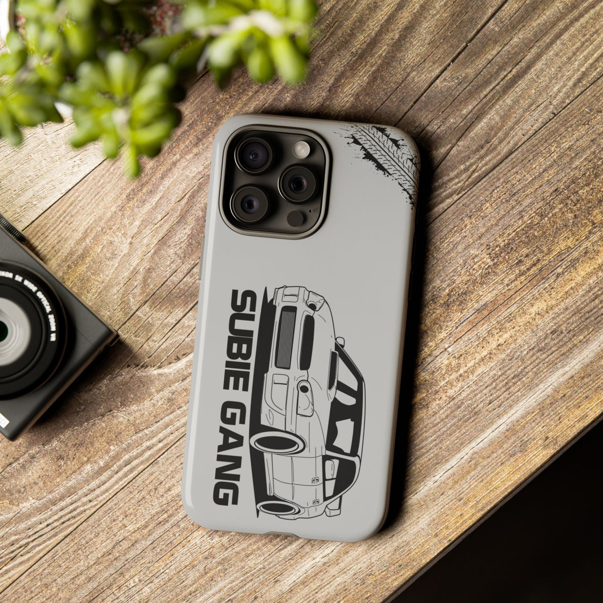 JDM Gang Tough Phone Case - iPhone 15 Pro Max, glossy, lifestyle photo