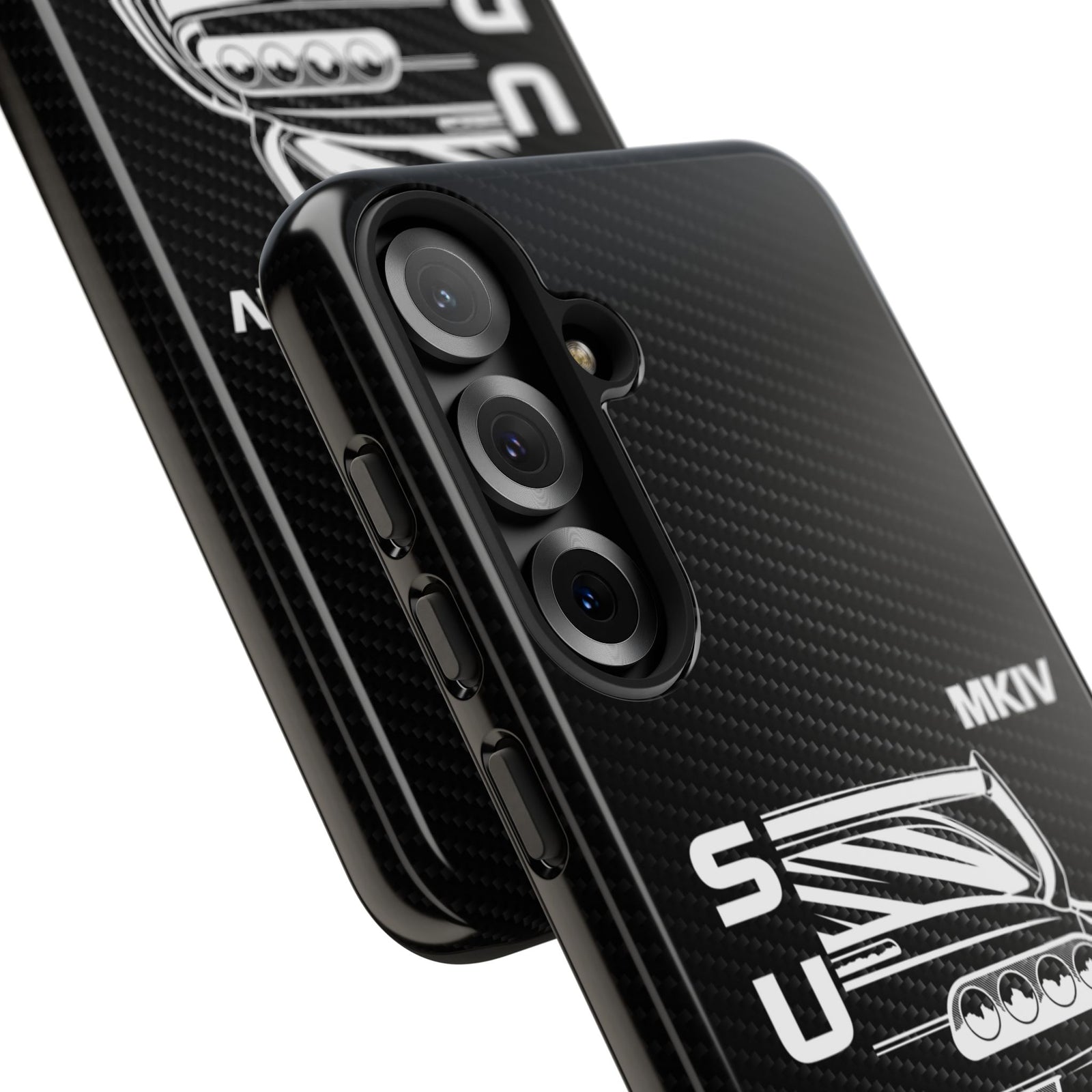 JDM Back View Tough Phone Case - Samsung Galaxy S25 Plus, glossy, camera cutout close-up