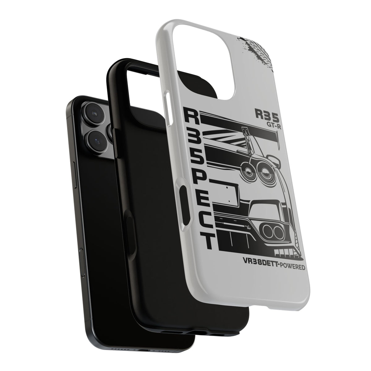 JDM Front View Tough Phone Case - Google Pixel 6 Pro, glossy, side view