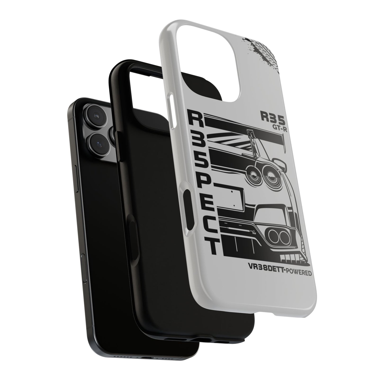 JDM Front View Tough Phone Case - Google Pixel 6 Pro, glossy, side view