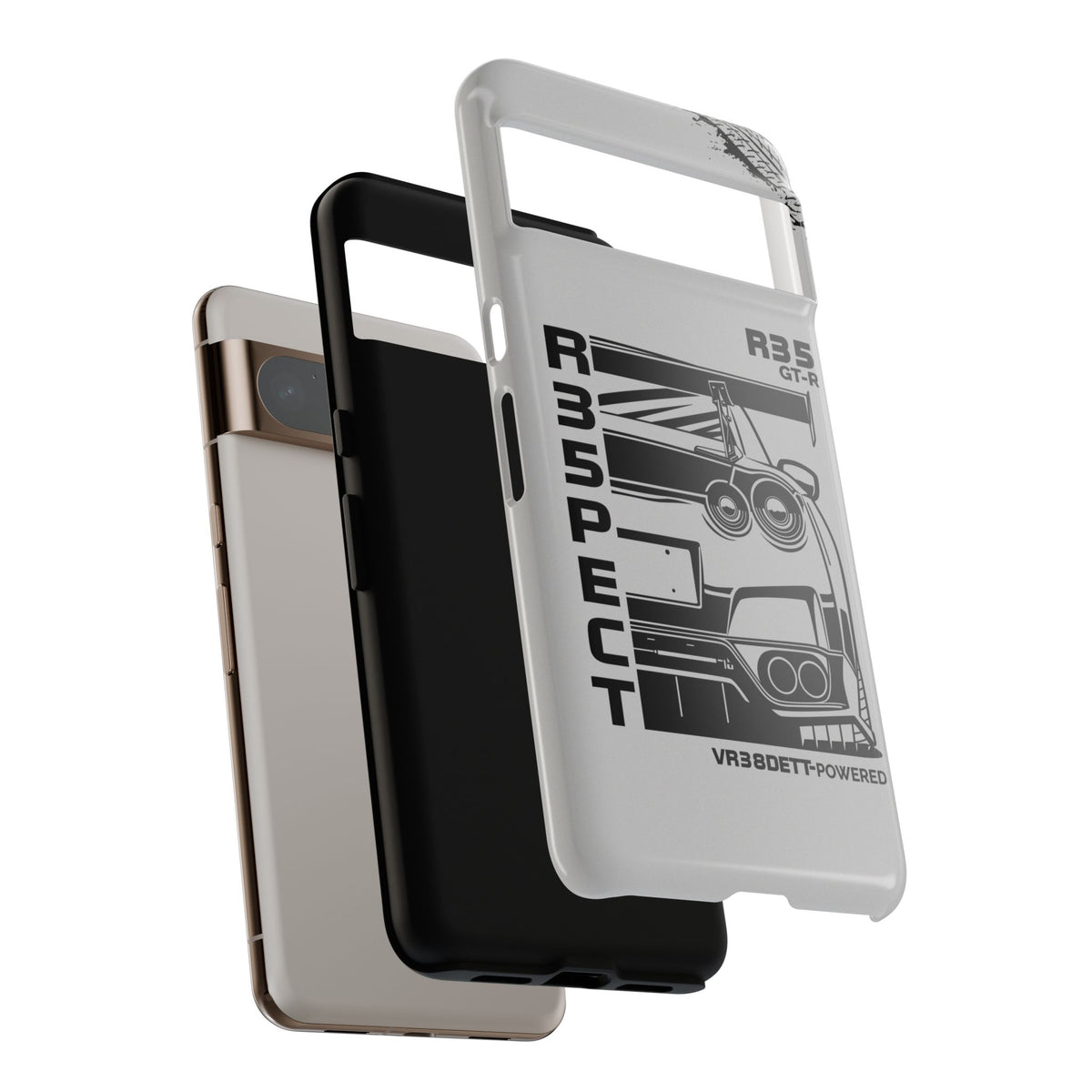 JDM Front View Tough Phone Case - iPhone 14 Pro Max, glossy, dual-layer protection