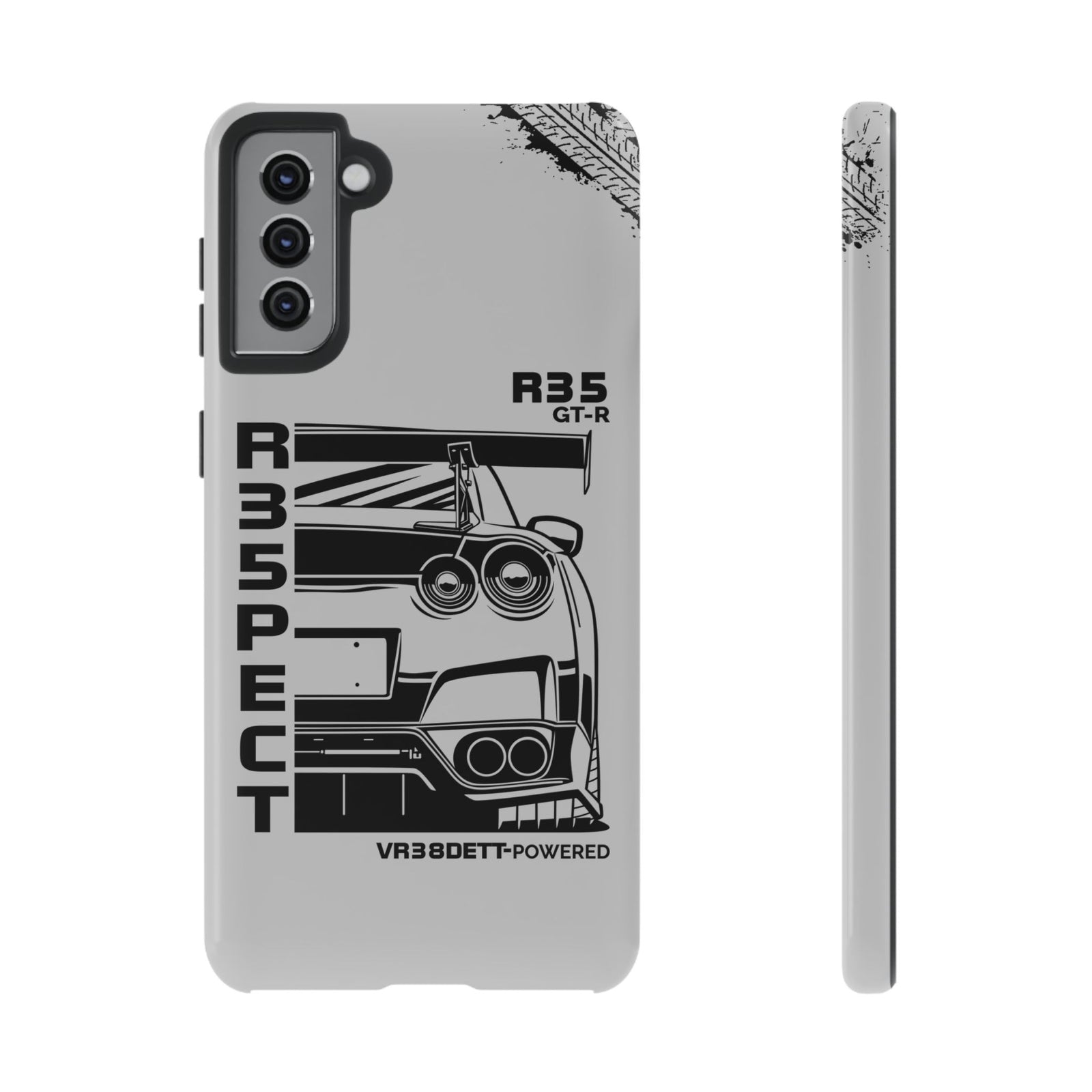 JDM Front View Tough Phone Case - Samsung Galaxy S21 Plus, glossy, front and side view
