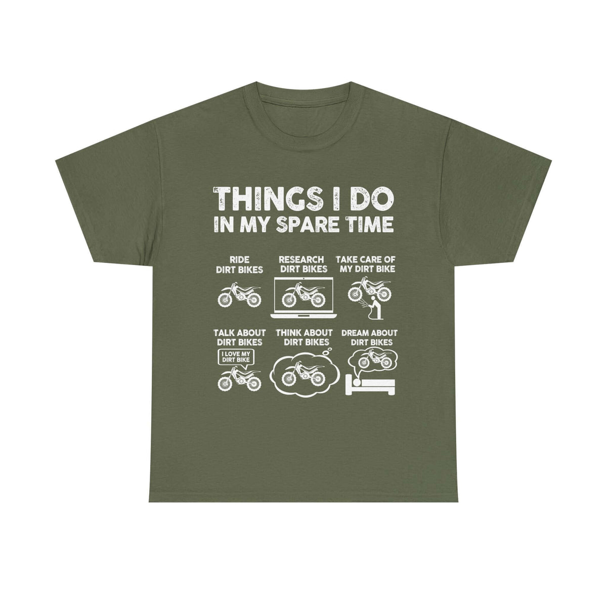 Things I Do in My Spare Time Dirt Bike T-Shirt t-shirt design - car lover gift