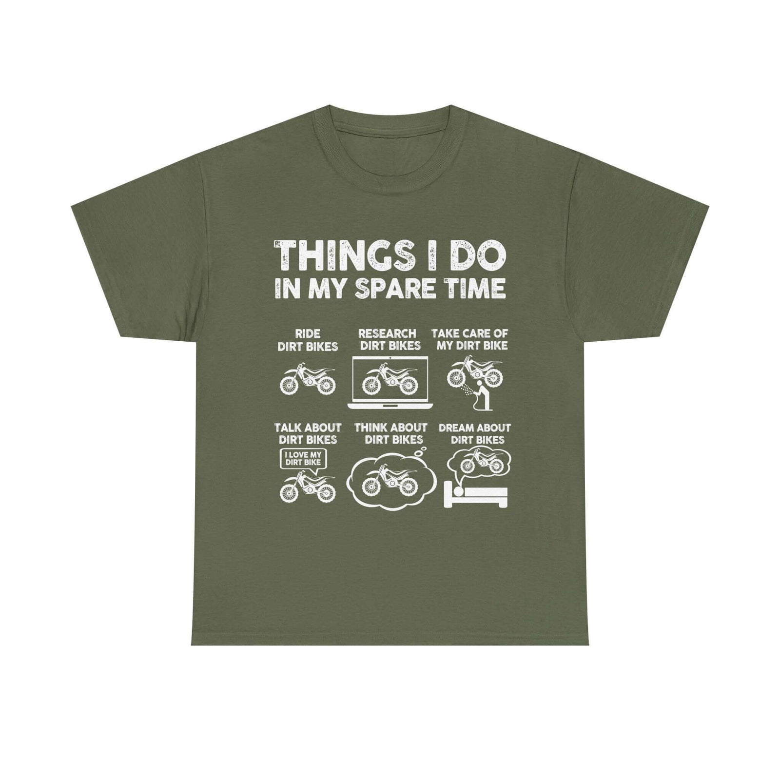 Things I Do in My Spare Time Dirt Bike T-Shirt t-shirt design - car lover gift