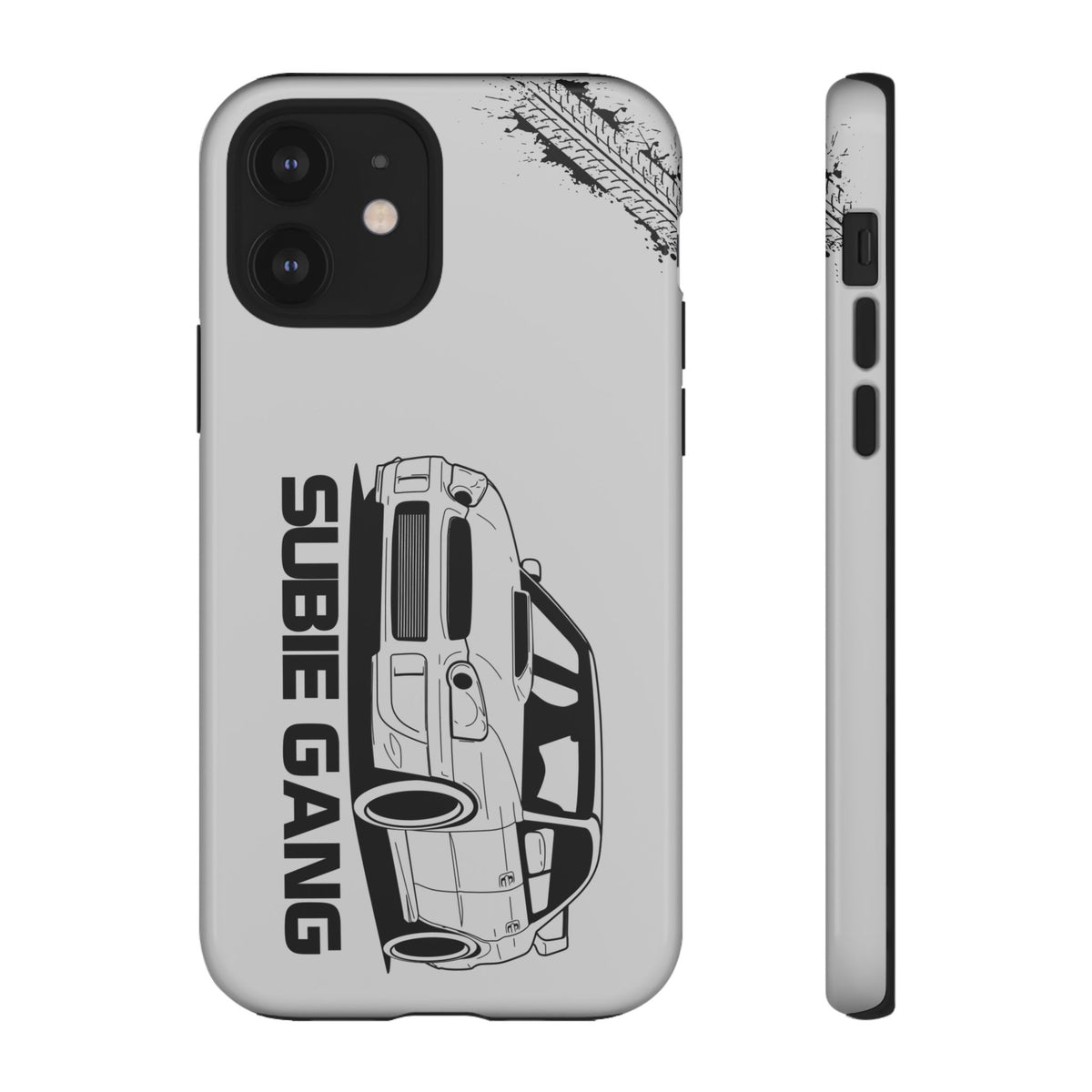 JDM Gang Tough Phone Case - iPhone 12, glossy, front and side view