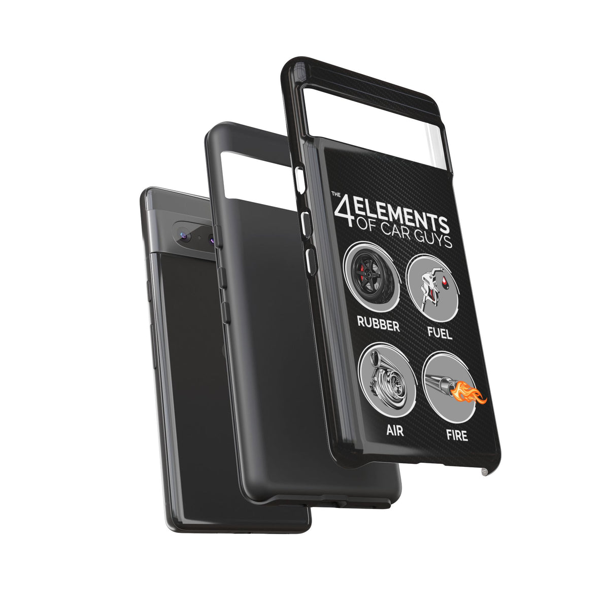 The 4 Elements of Car Guys Tough Phone Case | Funny Car Lover Gift