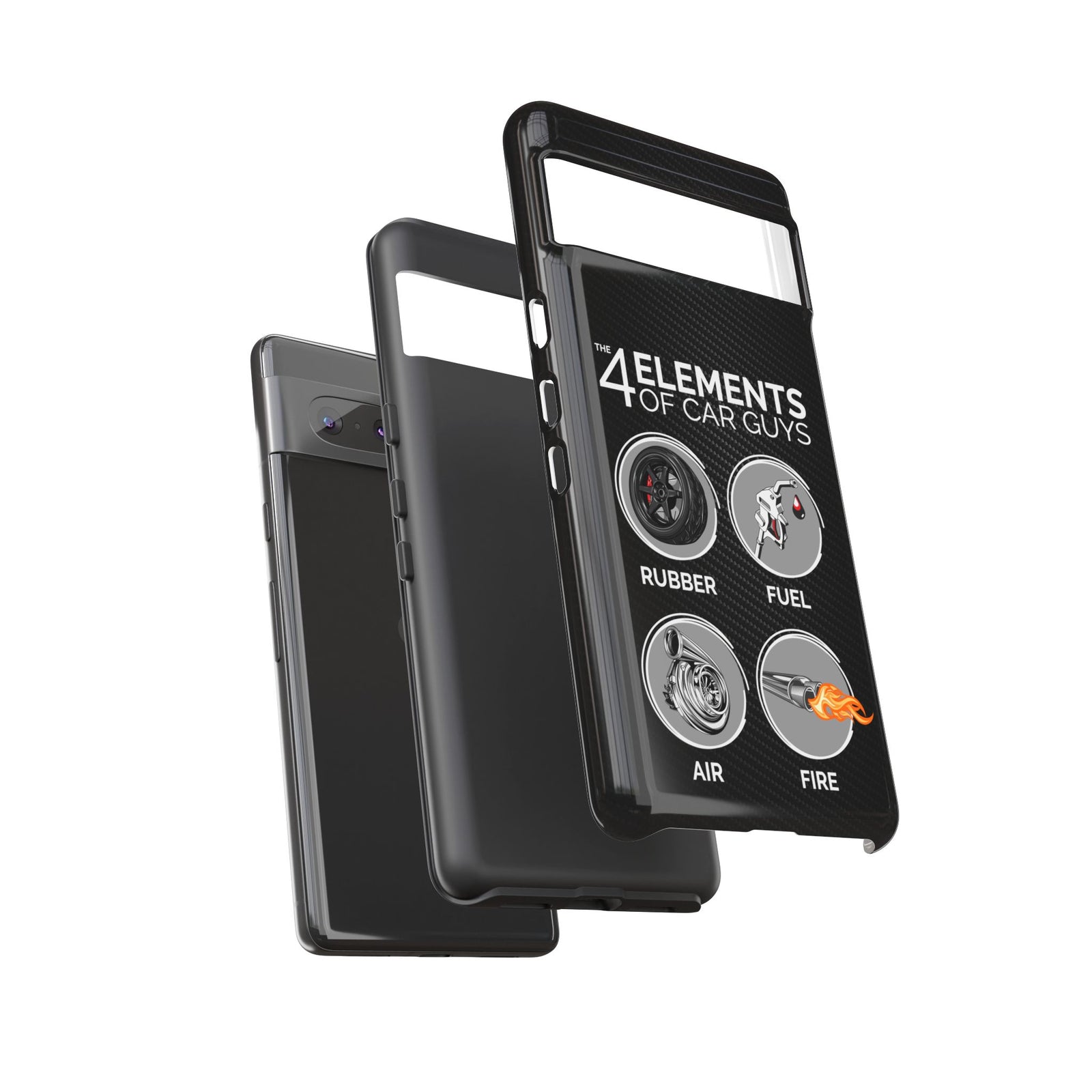 The 4 Elements of Car Guys Tough Phone Case | Funny Car Lover Gift