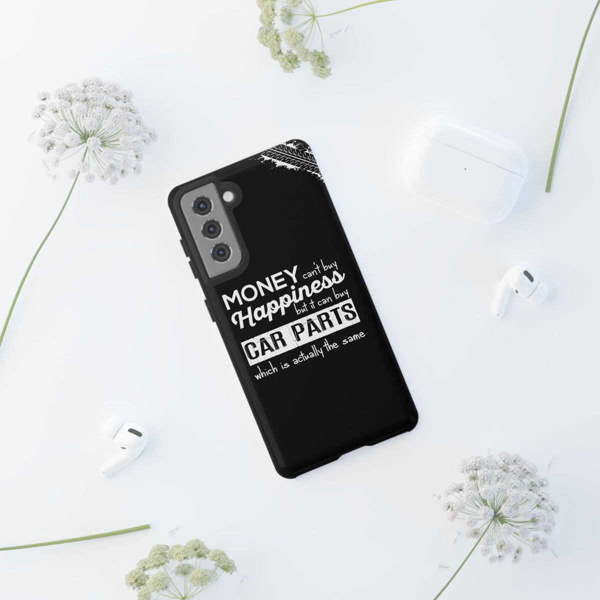 More Car Parts Equals Happiness Tough Phone Case | Car Enthusiast Gift