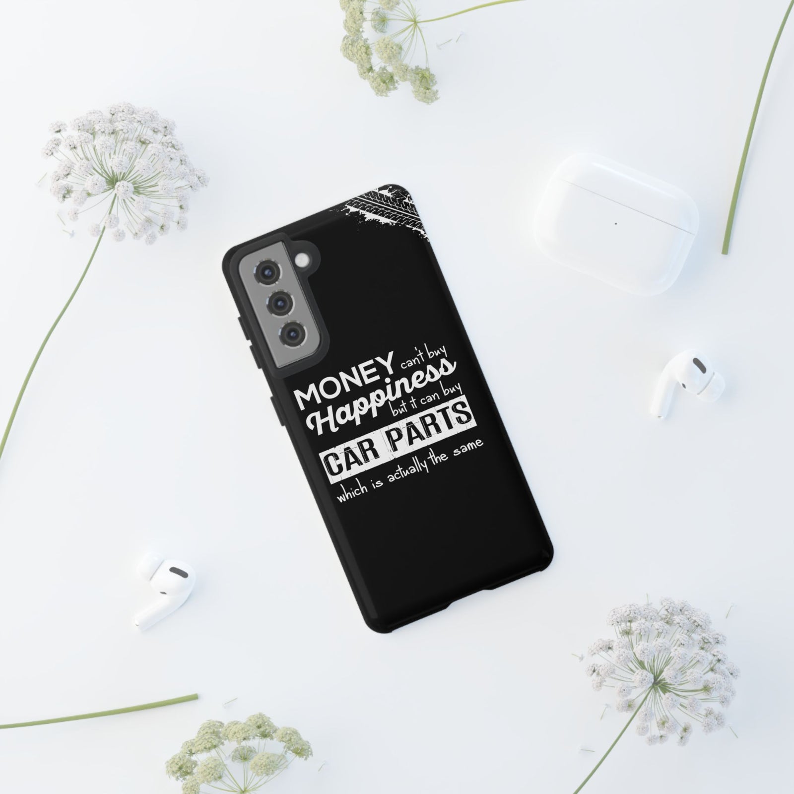 More Car Parts Equals Happiness Tough Phone Case | Car Enthusiast Gift