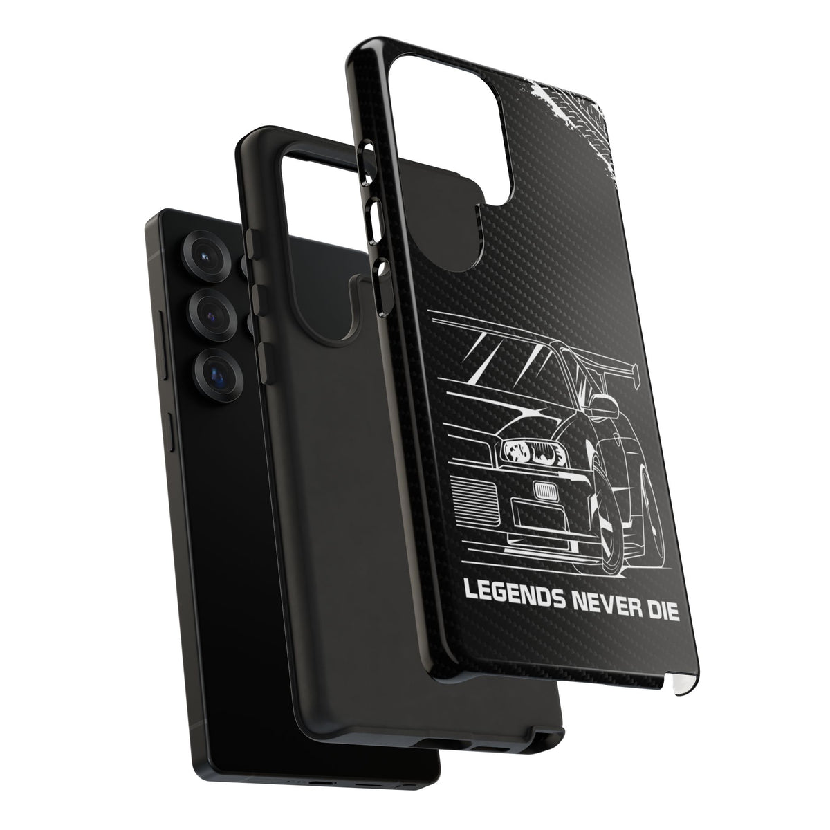 JDM Legends Never Die Tough Phone Case - Samsung Galaxy S25 Ultra, glossy, dual-layer protection
