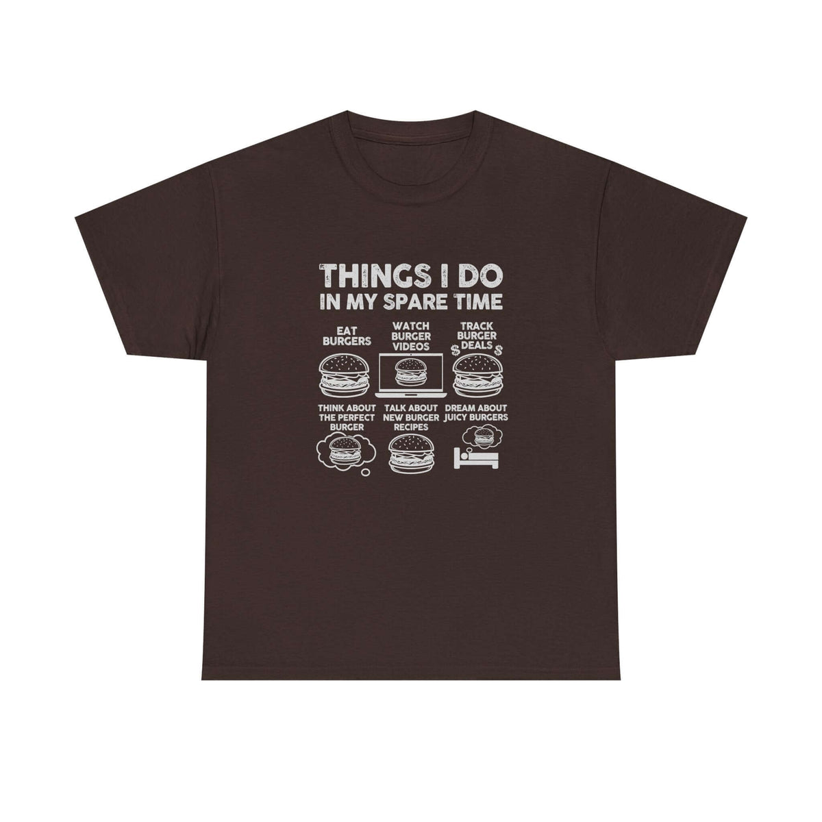 Things I Do in My Spare Time Burger T-Shirt tee - funny gift for car guys