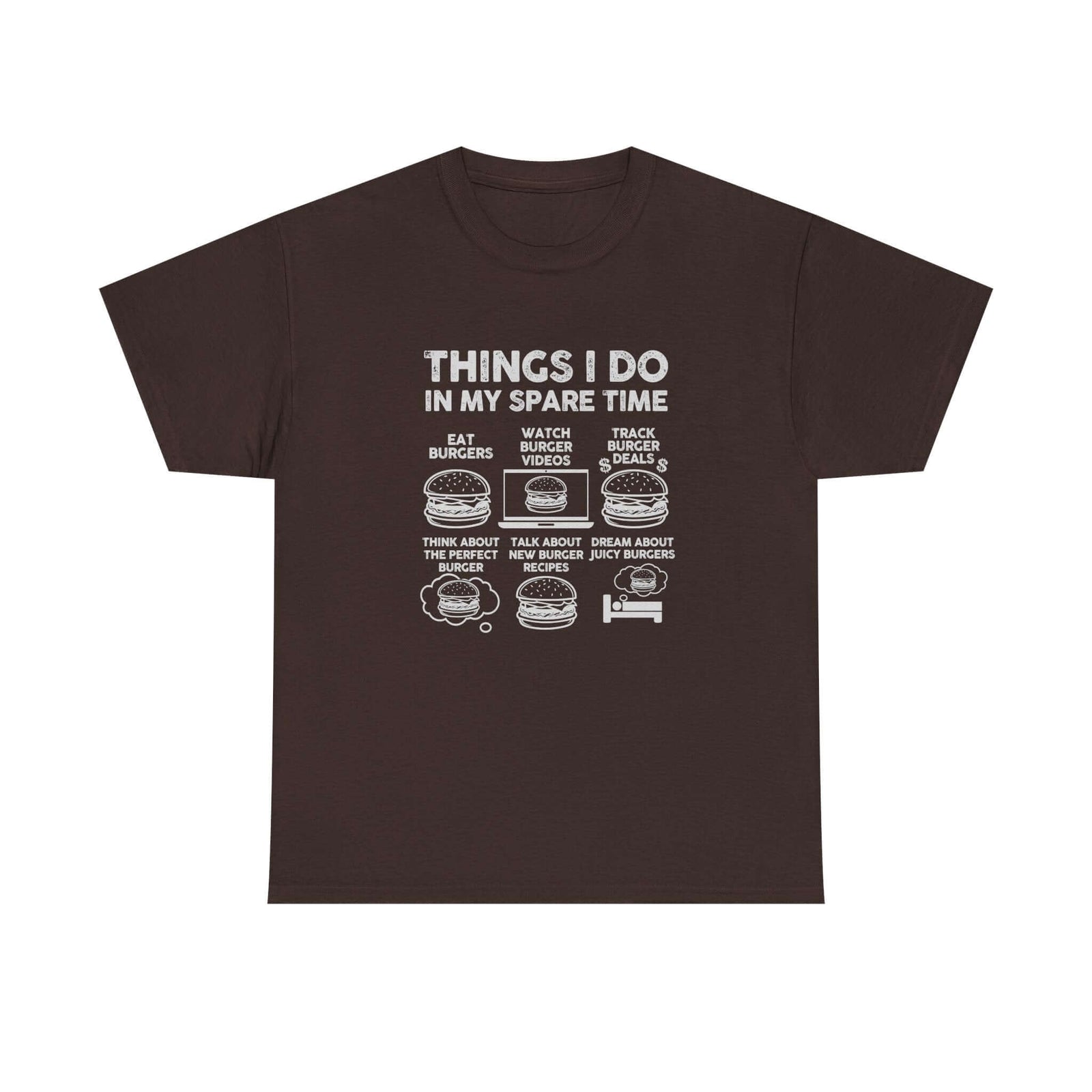 Things I Do in My Spare Time Burger T-Shirt tee - funny gift for car guys