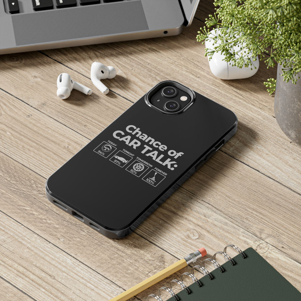 100% Chance of Car Talk Phone Case | Car Enthusiast Gift