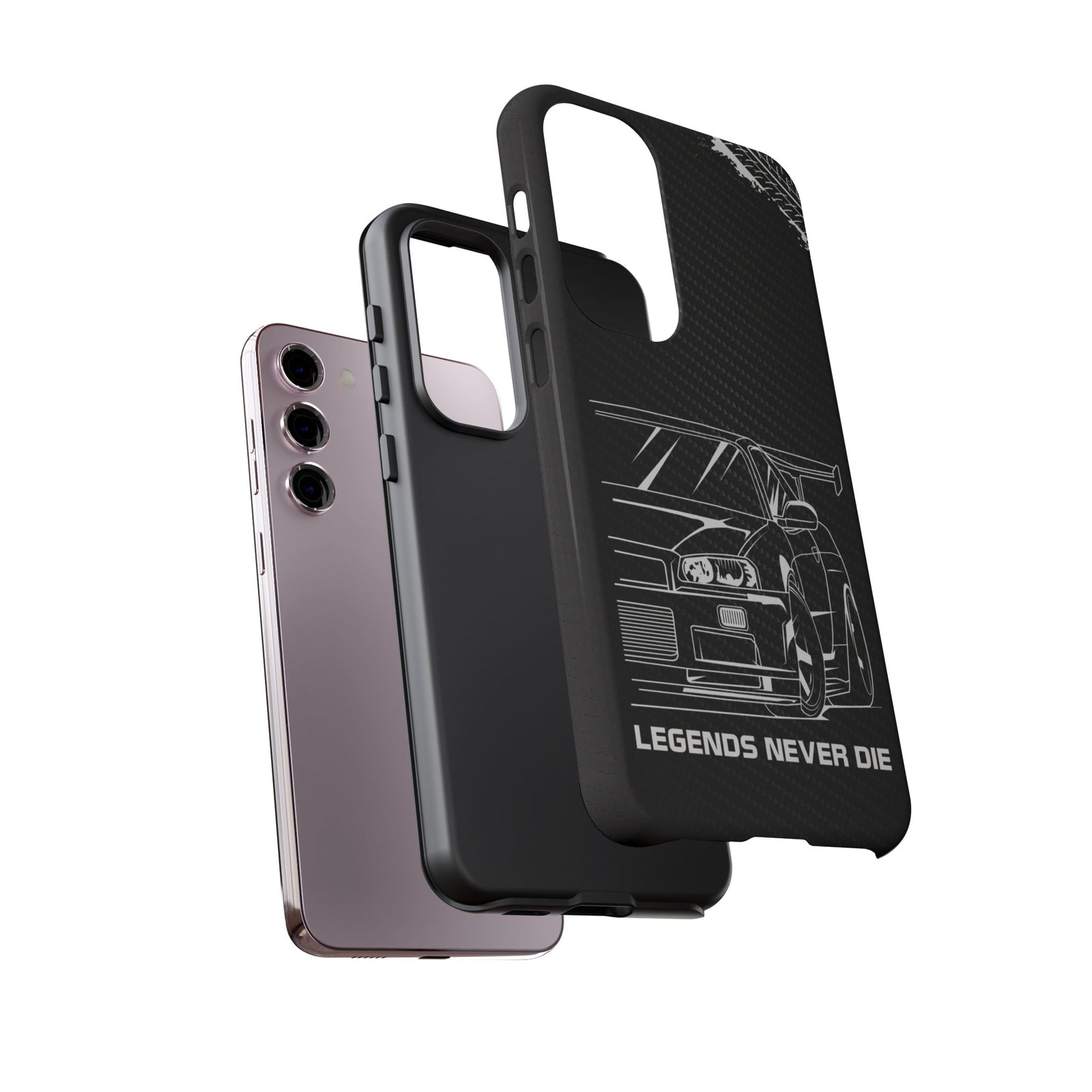 JDM Legends Never Die Tough Phone Case - Samsung Galaxy S23 Plus, glossy, dual-layer protection