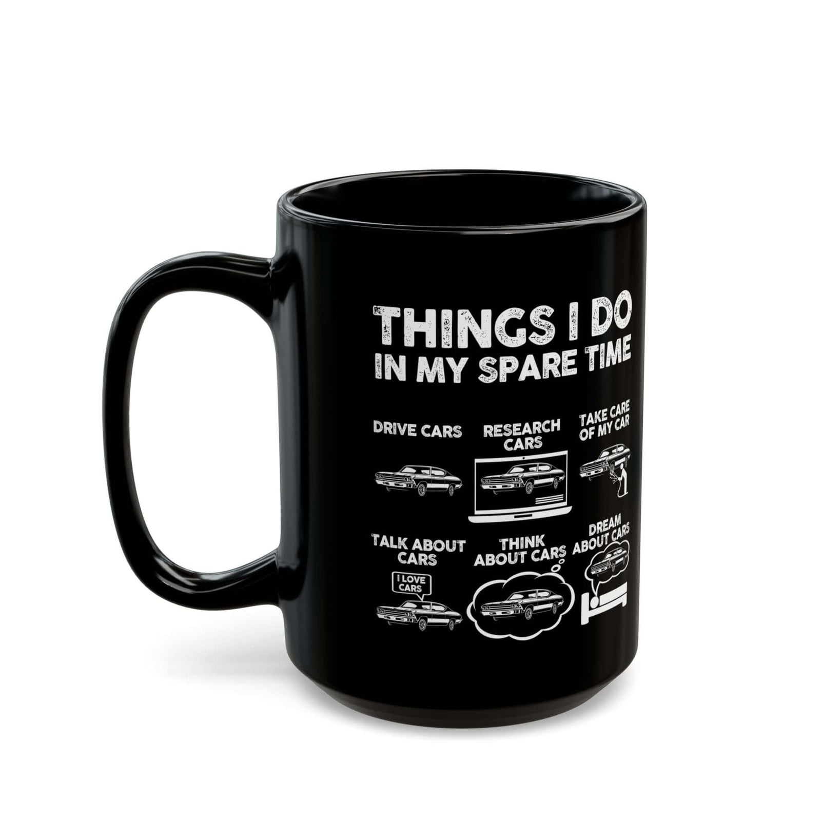 Things I Do In My Spare Time Mug ceramic mug - unique gift for car lovers