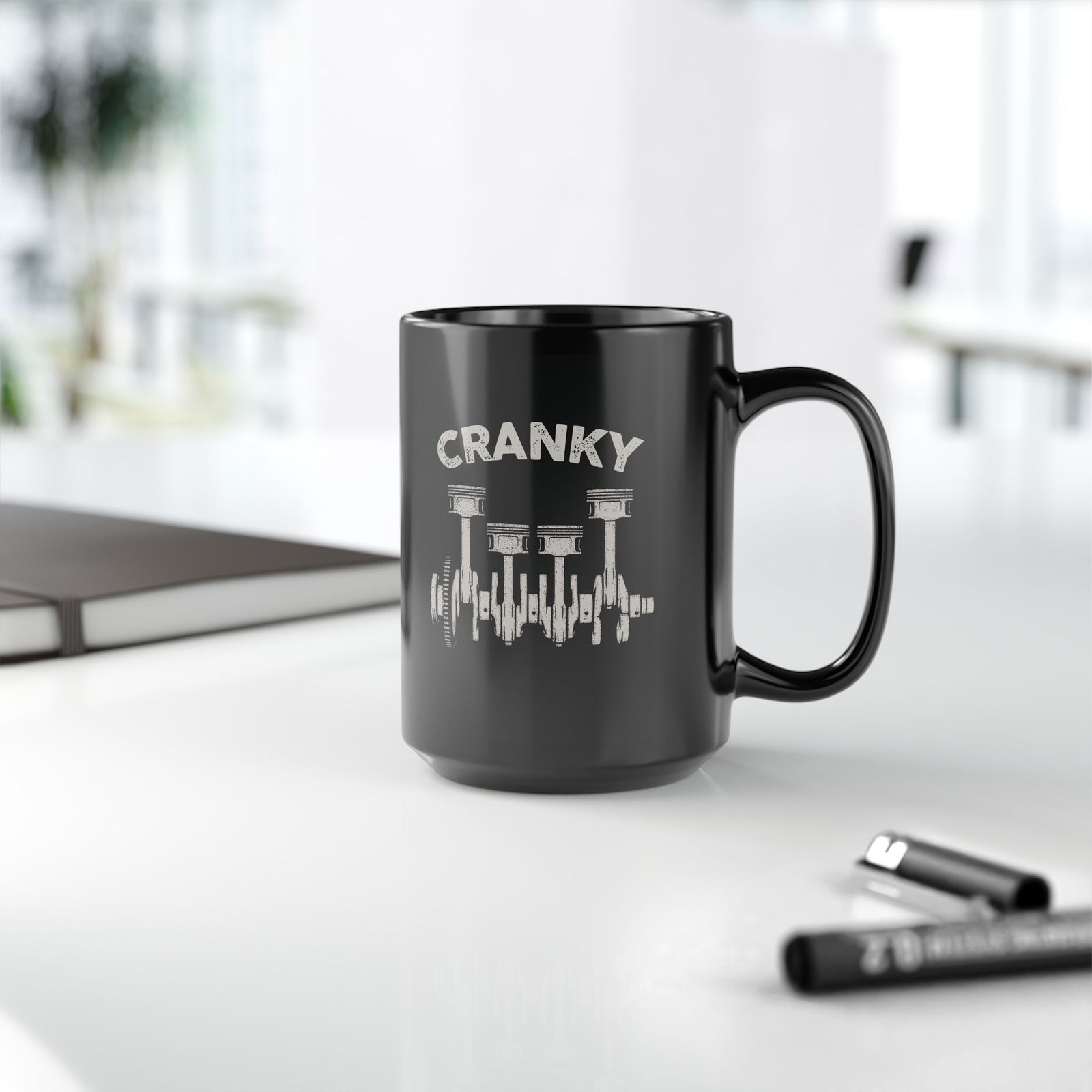 Cranky Mechanic Mug mug design - petrolhead gift