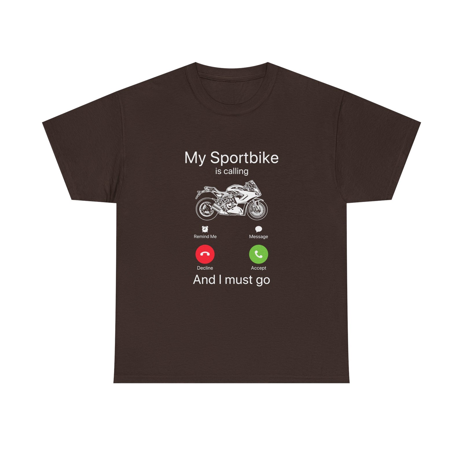 My Sportbike is Calling t-shirt - black motorcycle rider tee - funny biker gift