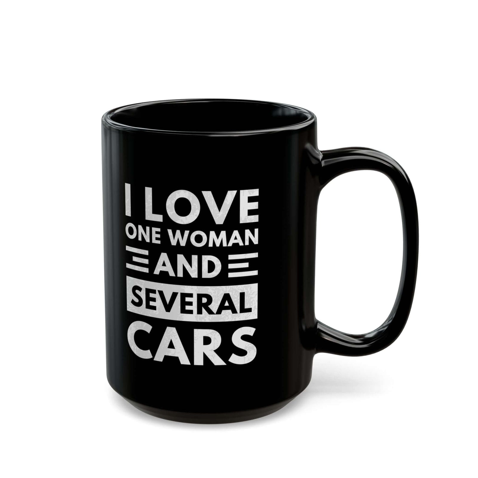 I Love One Woman and Several Cars Coffee Mug mug - funny gift for car enthusiasts