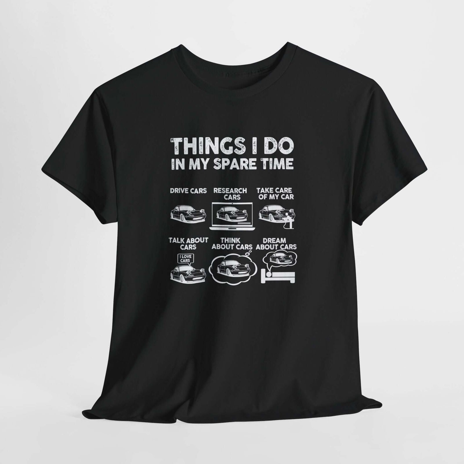 Things I Do in My Spare Time car t-shirt - car guy gift tee