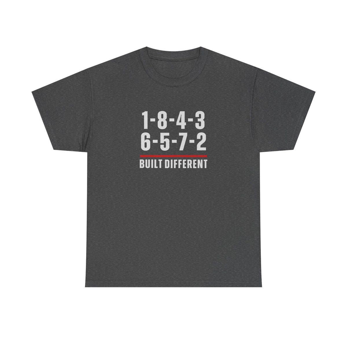 Built Different V8 Firing Order Graphic T-Shirt - Navy
