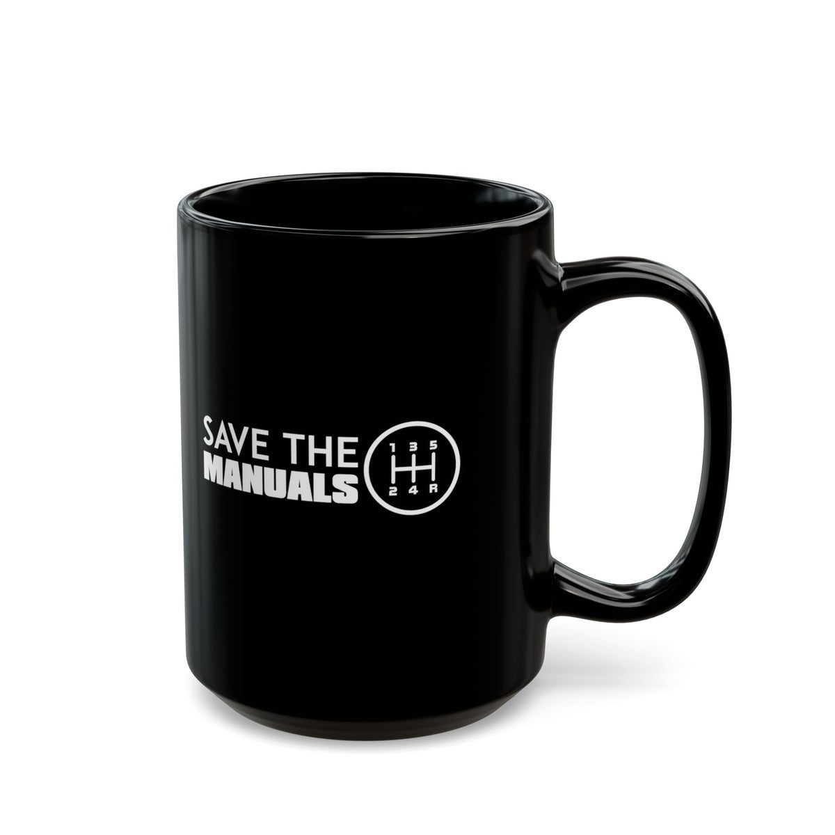 Save The Manuals Car Mug coffee cup - gearhead gift idea