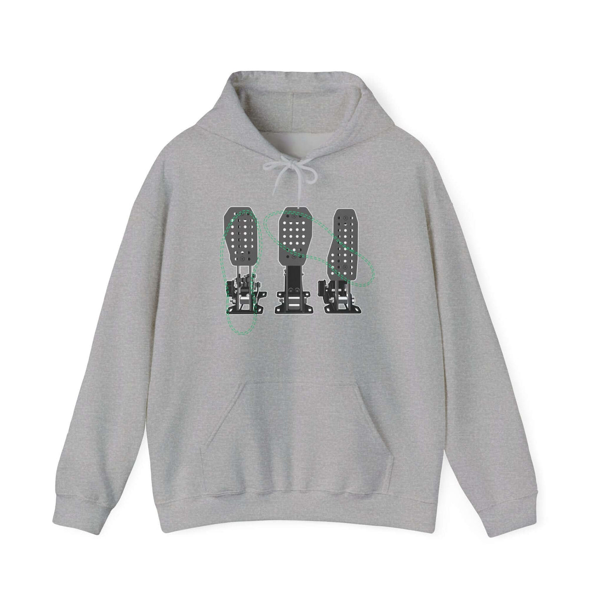Racing Pedals hoodie - sim racing car enthusiast gift
