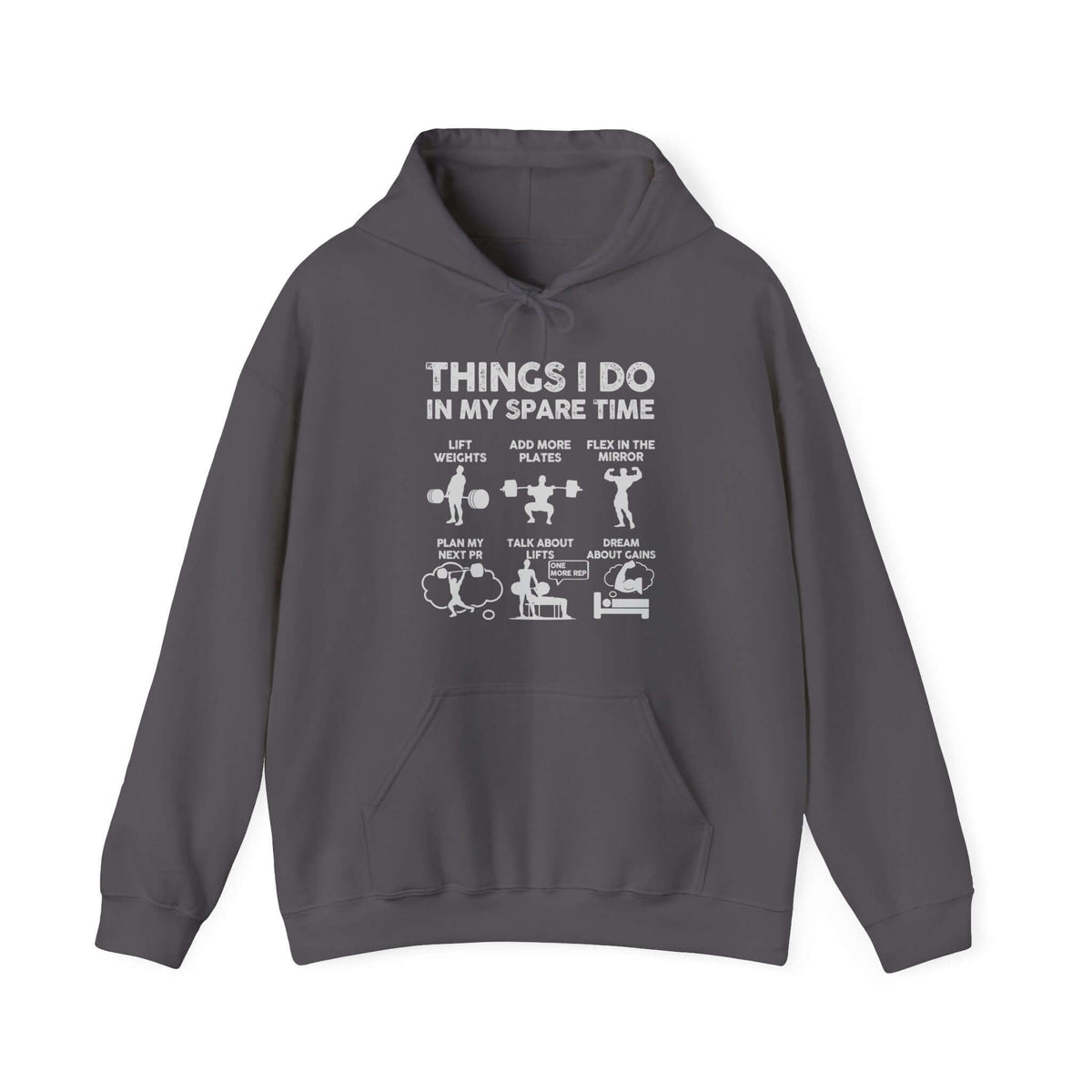 Man wearing Things I Do In My Spare Time Hoodie hoodie - car enthusiast gift